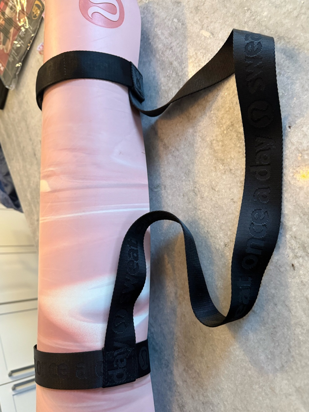 lululemon athletica black Yoga Mat Strap / Loop it Up Mat Strap